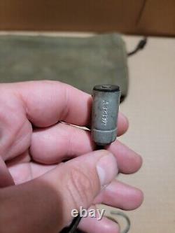 Sac en toile OD du Signal Corps de la Seconde Guerre mondiale avec fermeture éclair pour Jeep Ford GPW GPA Willys MB