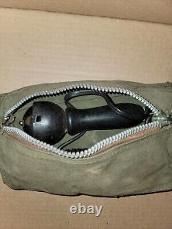 Sac en toile OD du Signal Corps de la Seconde Guerre mondiale avec fermeture éclair pour Jeep Ford GPW GPA Willys MB