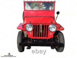 TOIT ÉTÉ SOUPLE POUR ARCEAUX DROITS POUR JEEP WILLYS CJ2A 1945-1949 - VERT OD
