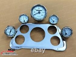 Tableau de bord du tableau de bord en chrome avec compteur pour Willys Jeep MB/GPW