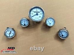 Tableau de bord du tableau de bord en chrome avec compteur pour Willys Jeep MB/GPW
