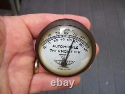 Thermomètre ancien pour voiture des années 1940 - Chevy Ford Vintage Hot Rod rat gm bombe 49