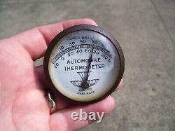 Thermomètre ancien pour voiture des années 1940 - Chevy Ford Vintage Hot Rod rat gm bombe 49