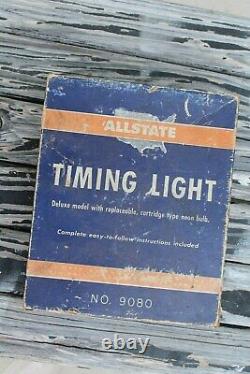Vintage Astuce Moteur Timing Tester Auto Gm Service Street Ford Chevy Olds