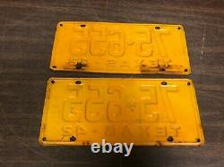 Vintage Ford Chevy Dodge 1942 Texas License Plate Frames Assortis Paire Originale