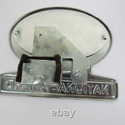 Vintage Nos Aaa National Award Plaque De Licence Automatique Topper Hot Rat Rod Emblem S6