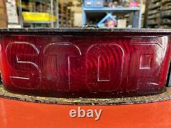 Vintage Trippe Rouge Verre Stop Tail Lampe Auto Voiture Camion Chevy Ford Modèle A T