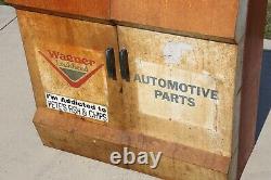 Vintage Wagner Lockheed Pièces Outil Armoire Boîte Auto Station Service Old