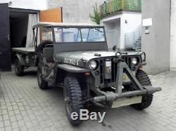 Willys Jeep MB Jeepverdeck Ford Gpw, Sommerverdeck Tropico, En Sable Ou Sable
