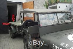 Willys Jeep Mb, Ford Gpw, Abdeckplane Für Den Anhänger, Remorque Verdeck