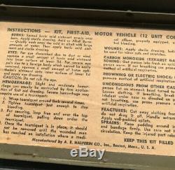 Ww2 Et La Guerre De Corée Jeep Willys MB Ford Gpw First Aid Kit Avec Contenu Nos Rare